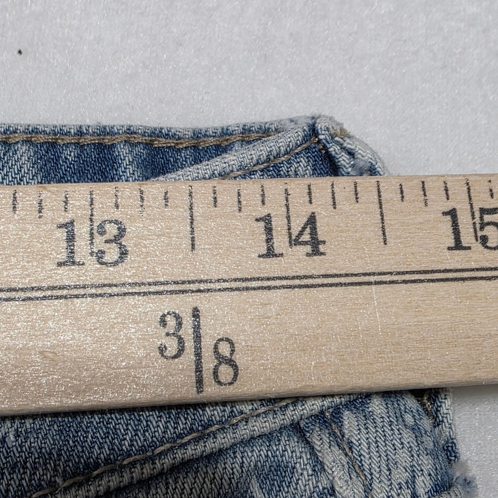 Lucky Brand Jeans Womens 2/26 Blue Floral Print Straight Leg Denim 100% Cotton - Picture 7 of 10
